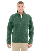 Devon & Jones Men's Bristol Full-Zip Sweater Fleece Jacket With Pockets